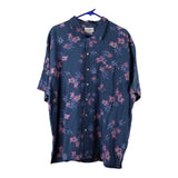 Vintage navy Knightsbridge Hawaiian Shirt - mens x-large