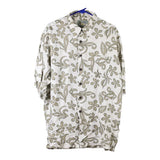 Vintage beige Hana Bay Hawaiian Shirt - mens large