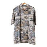 Vintage multicoloured Go Barefoot Hawaiian Shirt - mens x-large