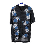 Vintage black Unbranded Hawaiian Shirt - mens large