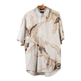Vintage beige Nautica Hawaiian Shirt - mens large