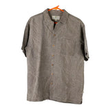 Vintage beige Island Shores Hawaiian Shirt - mens medium