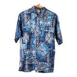 Vintage blue Unbranded Hawaiian Shirt - mens large