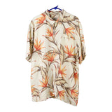 Vintage beige Waterman Hawaiian Shirt - mens xx-large