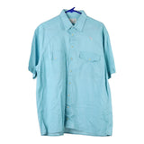 Vintage blue New People Hawaiian Shirt - mens large