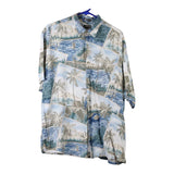 Vintage blue St. Johns Bay Hawaiian Shirt - mens large