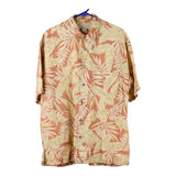 Vintage beige Island Republic Hawaiian Shirt - mens x-large