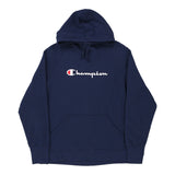 Vintage navy Champion Hoodie - mens large