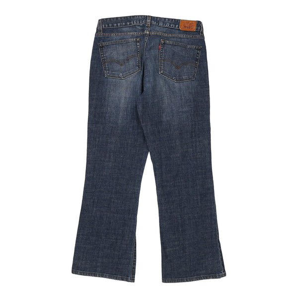 553 Levis Boot Cut Jeans - 34W UK 12 Blue Cotton