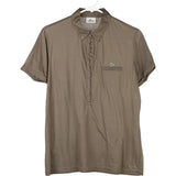 Lacoste Polo Shirt - Medium Khaki Cotton