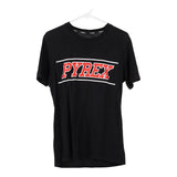 Pyrex Spellout T-Shirt - Medium Black Cotton
