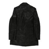 Vintage black 1980's Polizia Linea Zero Leather Jacket - mens medium