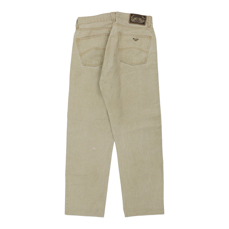 Vintage beige Armani Jeans Trousers - mens 32" waist