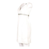 Love Moschino Midi Dress - Small White Cotton