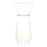 Love Moschino Midi Dress - Small White Cotton