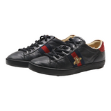 GUCCI Sneaker Trainers Black Leather Womens UK 4