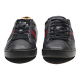 GUCCI Sneaker Trainers Black Leather Womens UK 4
