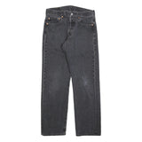 LEVI'S 501 Mens Jeans Black Regular Straight Denim Medium W29 L30 Classic Fit