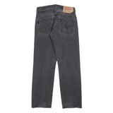 LEVI'S 501 Mens Jeans Black Regular Straight Denim Medium W29 L30 Classic Fit