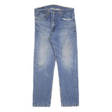 LEVI'S 505 Mens Jeans Blue Regular Straight Denim Medium W36 L32 Classic Zip