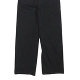 LEVI'S Womens Black Regular Straight Denim W23 L22 Button Cotton Blend Jeans