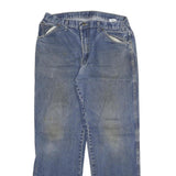 DICKIES Mens Regular Fit Jeans Blue Denim Cotton Blend W34 L32 Zip Pockets