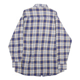 KINGFIELD Mens Blue & Brown Check Shirt M Cotton Long Sleeve Casual