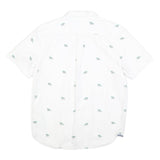 VANS Mens White & Green Palm Tree Print Shirt M Summer Casual Cotton Blend
