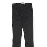 LEVI'S Womens Black Slim Skinny Denim Dark W28 L31 Stretch Cotton Blend Jeans