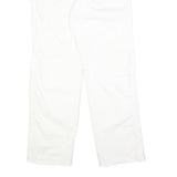 DICKIES Mens White Cotton Regular Straight Trousers W31 L32 Workwear Pants