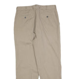 NAUTICA Mens Cotton Blend Beige Regular Fit Straight Trousers W34 L30 Classic