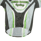 CANARI Mens Black & Green Cycling T-Shirt L Short Sleeve Crew Neck Sportswear