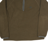 THE NORTH FACE Mens Brown Plain Pullover Jumper Crew Neck Regular M Fleece