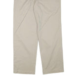 DOCKERS Mens Cotton Blend Beige Regular Fit Straight Leg Trousers W33 L29