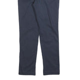 HENRY COTTONS Womens Cotton Blend Navy Slim Slim Trousers W27 L28 Stylish Fit