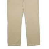 LEVI'S Mens Classic Cotton Blend Beige Trousers W36 L30 Straight Zip Closure