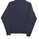 CHAMPION Mens Navy Blue Pullover Hoodie S Cotton Blend Logo Sweatshirt