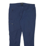 SCHOFFEL Womens Regular Blue Polyester Blend Zip Trousers W36 L30 Outdoor Casual