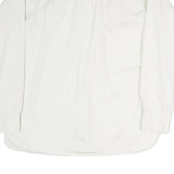 CLUB ROOM Mens White Cotton Plain Shirt L Button Pocket Casual Long Sleeve