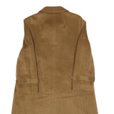 DELMOD Womens Brown Wool Blend Classic Jacket M Button Closure Plain