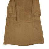 DELMOD Womens Brown Wool Blend Classic Jacket M Button Closure Plain