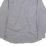 WRANGLER Mens Grey Shirt S Cotton Blend Casual Long Sleeve Button Down