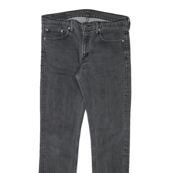 LEVI'S 511 Mens Slim Black Denim Medium W31 L29 Zip Closure Stylish Jeans