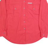 ORIGINAL STANDARDS Womens Red Shirt Long Sleeve Button L Casual Polyester Blouse