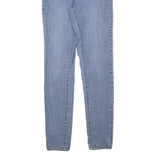 LEVI'S Womens Slim Blue Denim Light W24 L30 Cotton Blend Zip Jeans Skinny