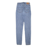 LEVI'S Womens Slim Blue Denim Light W24 L30 Cotton Blend Zip Jeans Skinny