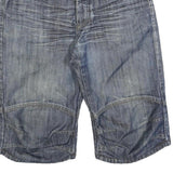 SMOG Mens Shorts Blue Denim Classic S W30 Casual Cotton Blend Stylish