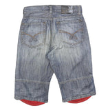 SMOG Mens Shorts Blue Denim Classic S W30 Casual Cotton Blend Stylish