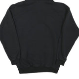 ADIDAS Womens Black Hoodie UK 6 Cotton Blend Pullover Logo Sweatshirt