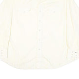 WRANGLER Mens White Polyester Blend Western Shirt XL Button Front Pockets
